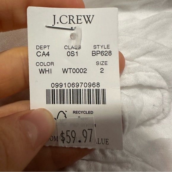 J crew mini gauze dress in white - Picture 4 of 4